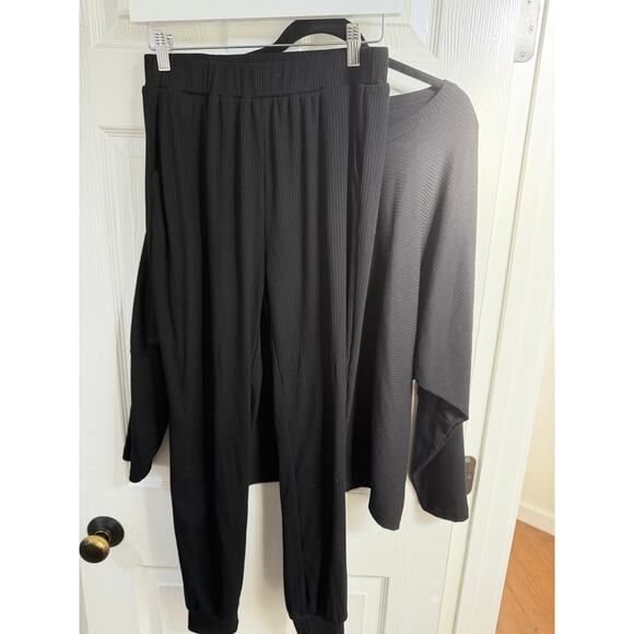 PrettyGarden Black 2 Piece Womens Lounge Set - Picture 6 of 12